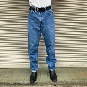 90s USA製 Levi'sリーバイス 550 RELAXED FIT デニムパンツ ヴィンテージ ジーンズ テーパード バギー ワイド 80s W32 オレンジタブ 78cm