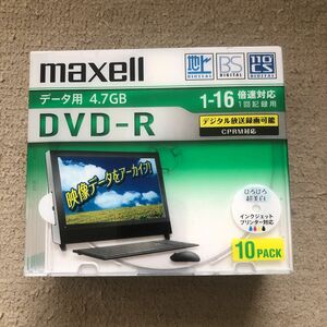 データ用DVD-R 16倍速 10枚 DRD47WPD.10S ×1