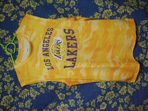 Los Angeles Lakersファンへ！★Los Angeles Lakers　6 Lebron 速乾ノースリーブシャツ ★S（海外サイズ）★新品！