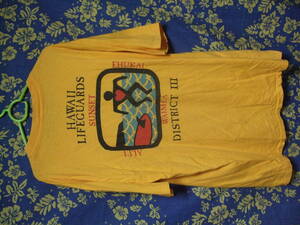 Hawaiiファンへ！★ Hawaii oahu Sanset Bech LifeGuards Tシャツ★XL★中古！