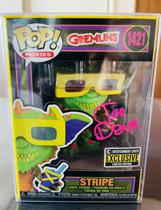 激レアFunko POP!Movies:映画『グレムリン』監督Joe DanteがサインしていたストライプのフィギュアGremlins-STRIPE 証明と認証QRコード付き