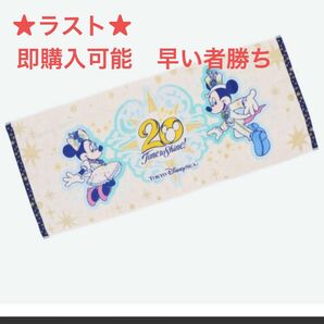 ディズニーシー　20周年　タイムトゥシャイン　フェイスタオル　ミッキー ミニー　ディズニーリゾート