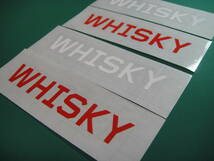 WHISKY ステッカー 横160ｍｍ　２枚セット（２枚同色）　ハイグレード耐候６年 40色 SURY オールシティ　ALLCITY MASH_画像1