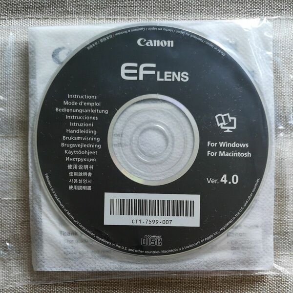 Canon CD-ROM EF LENS 未開封
