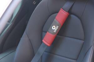  Mercedes * Benz smart red seat belt pad seat belt cover 2 point set seat belt cushion shoulder pad ventilation 