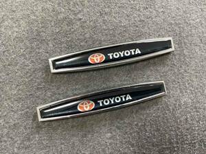 トヨタ TOYOTA 車用デカール カーステッカー プレート エンブレム フェンダーバッジ シール 傷を隠す 2枚セット　101番