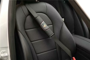  Porsche PORSCHE black seat belt pad seat belt cover 2 point set seat belt cushion shoulder pad comfortable ventilation 