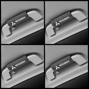三菱 MITSUBISHI ルーフハンドル保護カバー 車グリップカバー ルーフハンドル装飾 取っ手カバー キズ防止 4個セット グレー