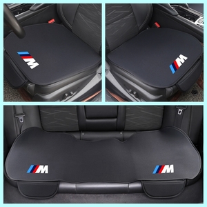 BMW ///M 車用 シートカバー シートクッション カーシートカバー 座布団滑り止め 前座席用2枚 後部座席用1枚 ポリエステルの表面
