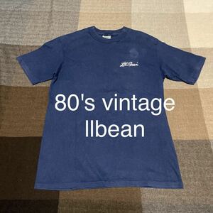 80s vintage llbean shirt ヴィンテージ エルエルビーン Tシャツ ヘインズ LLビーン アメリカ製 usa製 筆記体