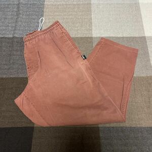 80s vintage OLD STUSSY EASY PANTS オールド ステューシー イージーパンツ Lサイズ 赤タブ 初期タグ USA製 オリジナル 黒タグ