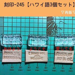 刻印-245 アクリル刻印 レザークラフト スタンプ ハンドメイド 革タグ ハワイ語