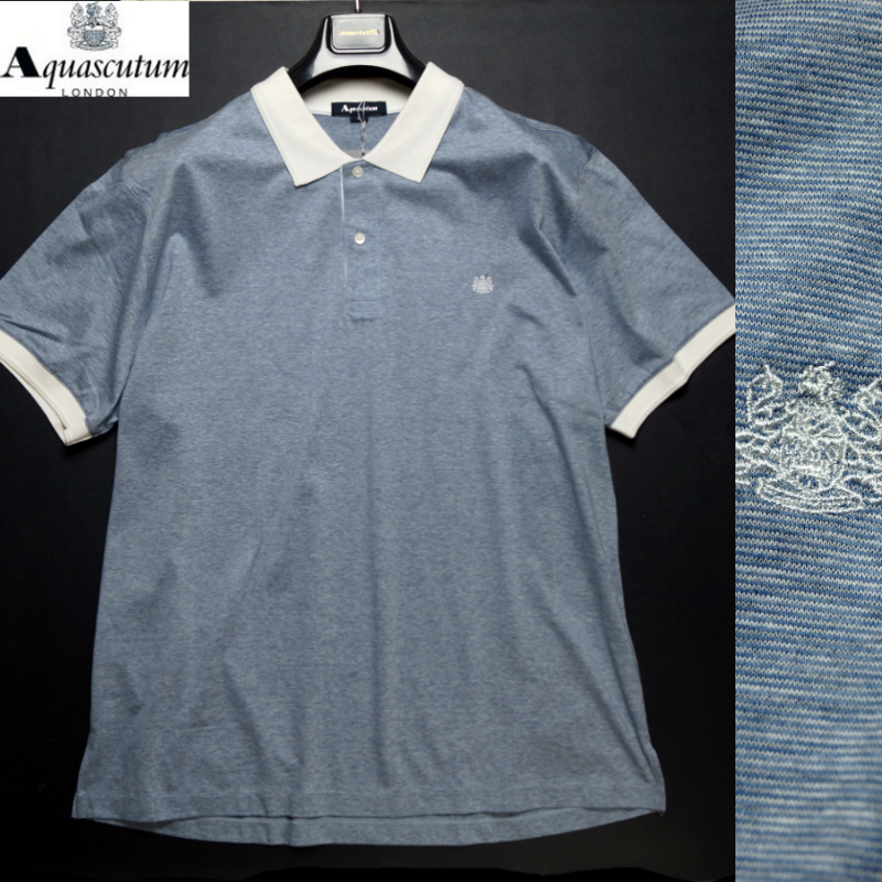 大きいサイズ2L☆新品未使用』Aquascutum シアサッカー素材半袖