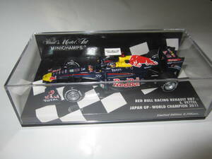 即決 PMA ミニチャンプス 1/43 レッドブル RB7 2011年日本GP優勝 №1 セバスチャン・ベッテル　アンテナ追加