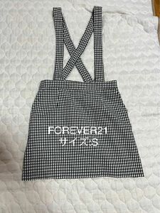 FOREVER21 ギンガムチェック　吊りスカート ミニスカート　サイズ:S