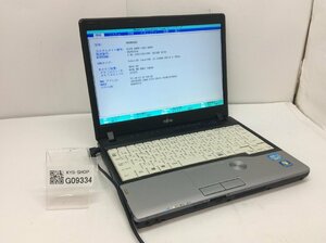 ジャンク/ FUJITSU FMVNP8AE LIFEBOOK P772/G Intel Core i5-3340M メモリ4.1GB ストレージ無し 【G09334】