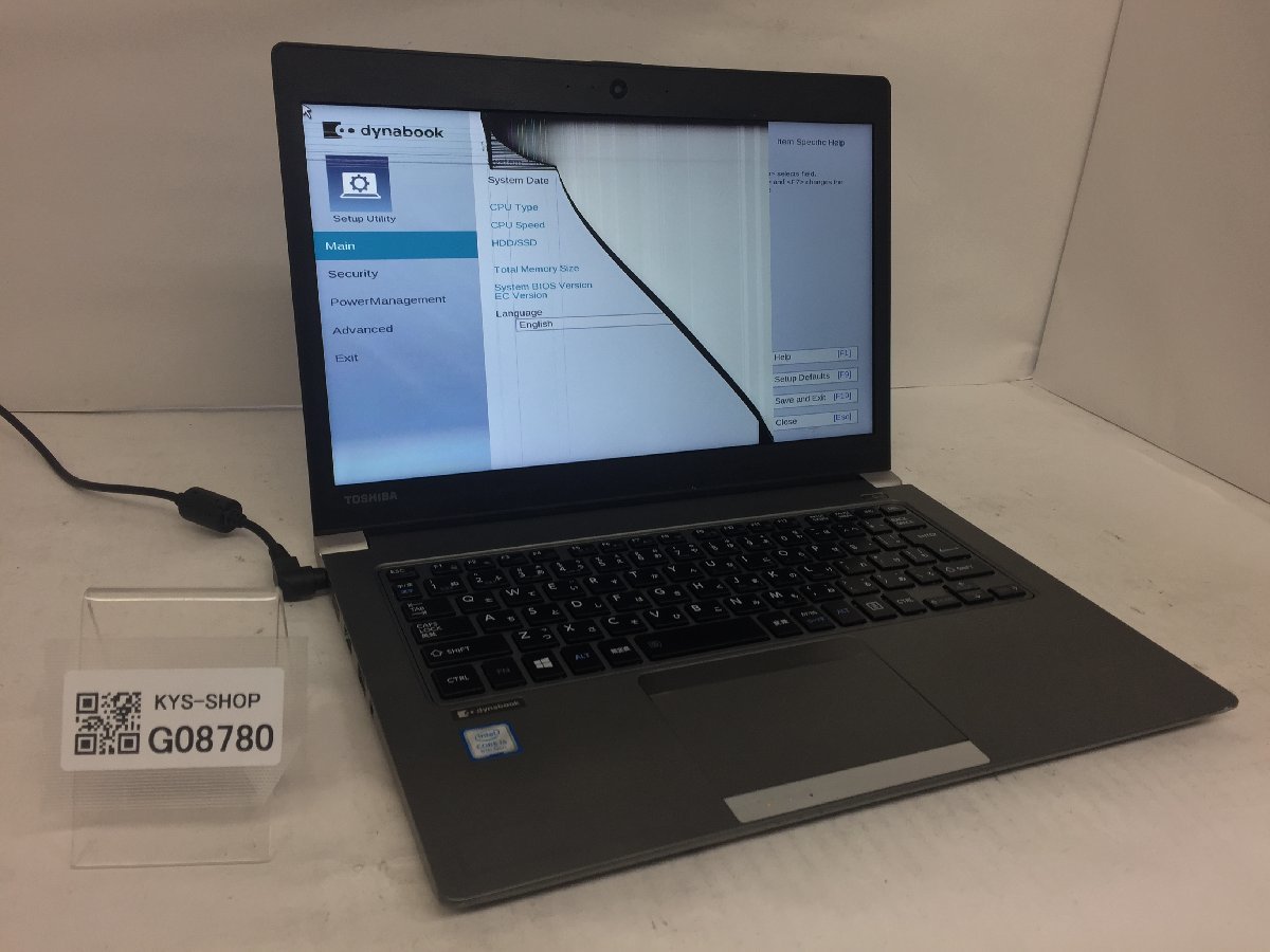 ジャンク/ TOSHIBA dynabook RZ63/MS PRZ63MS-NNA Intel Core i7-8550U