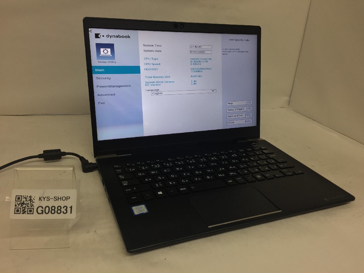 ジャンク/ TOSHIBA dynabook RZ63/MS PRZ63MS-NNA Intel Core i7-8550U
