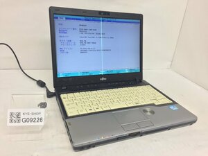 ジャンク/ FUJITSU FMVNP8AE LIFEBOOK P772/G Intel Core i5-3340M メモリ4.1GB ストレージ無し 【G09226】