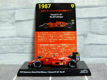 1/64　京商　歴代の日本GP優勝マシンコレクション　1987y　フェラーリ　F1-87　No.28　G・ベルガー_画像1