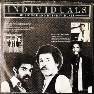 【Disco & Soul 7inch】Various (John Lee & Gerry Brown, Rodney Franklin, Heath Brothers, Wilbert Longmire) / Indivisuals