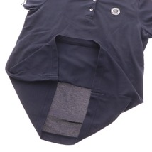 ■ ジャックバニー ポロシャツ 半袖 トップス ゴルフウェア レディース 2 ネイビー_画像4
