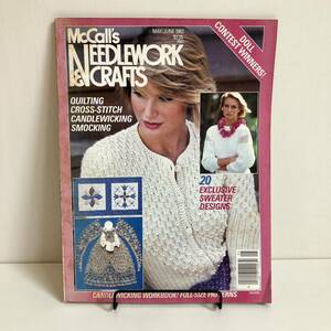 230701 洋書手芸本★McCall's NEEDLEWORK&CRAFTS 1983 MAY/JUNE★編み物 クロスステッチ図案 ヴィンテージアンティーク