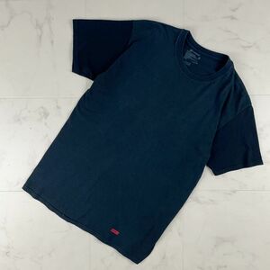 Hanes Supreme ヘインズ シュプリーム ComfortSoft クルーネック 半袖Tシャツ カットソー メンズ トップス 黒 ブラック サイズM*EC294