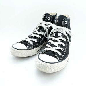 Converse All Star コンバースオールスター 5 1/2 24.5 ハイカットスニーカー レースアップ キャンバス地 黒 ブラック/FC41