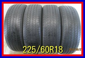 ■中古タイヤ■　225/60R18 100H DUNLOP GRANDTREK ST30 ヴァンガード エクストレイル等 夏タイヤ オンロード 激安 送料無料 A901