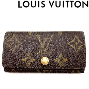 【中古】【傷や使用感が目立つ】LOUIS VUITTON キーケース ルイヴィトン M69517 ミュルティクレ 4 モノグラム R-LV-K-771-8