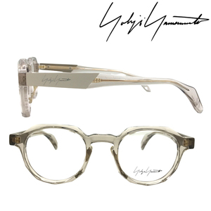 Yohji Yamamoto ヨウジヤマモト メガネフレーム ブランド クリアベージュ 眼鏡 YY-19-0070-02