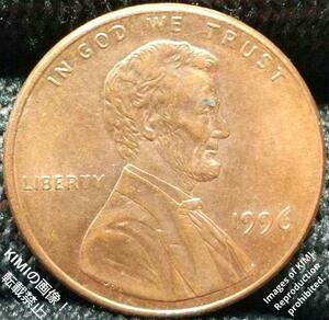 1セント硬貨 1996 アメリカ リンカーン 1ペニー 貨幣芸術 Coin #KIMIcoins #KIMIの商品 1 Cent Lincoln 1Penny United States coin 1996