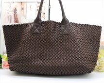 レア ■世界500個限定■ 1円 BOTTEGA VENETA ボッテガヴェネタ イントレチャート カバ MM トートバッグ バッグ A4_画像2