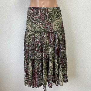 Tintoretto total pattern skirt 34 Spain made 