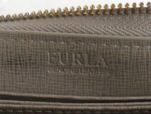 N9871 FURLA フルラ 長財布 ラウンドファスナー ベージュ 本革 レザー ラウンドジップ 札入れ 小銭入れ レディース ロングウォレット_画像9