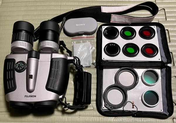 フジノン 防振双眼鏡 テクノスタビ 12×32 各種フィルター ケース類 セット FUJINON TECHNO-STABI