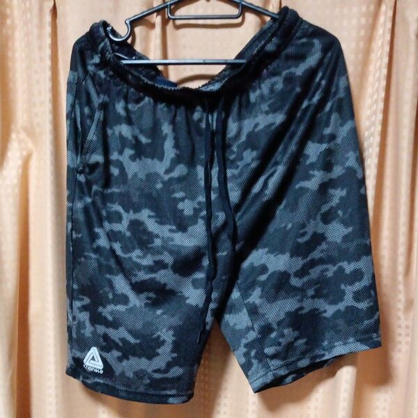 メンズ 迷彩 ハーフパンツ Lサイズ 新品 吸汗速乾加工、ドライ加工