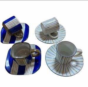  small cup cup & saucer 2 kind 4 customer 