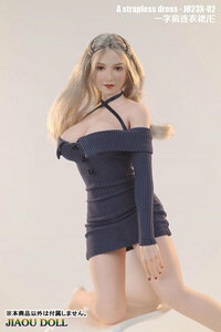 *Jiaou Doll*1/6 sexy -stroke laf* less dress E (Gray Blue)J023X-02E 6888