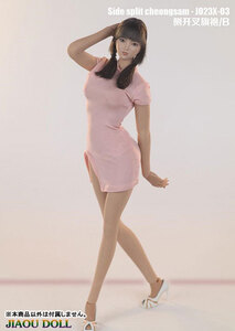 *Jiaou Doll*1/6 side slit Short China dress B (Pink)J023X-03B 6890