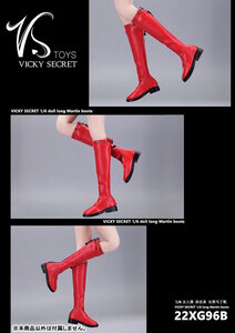 *VS Toys*1/6 for women zipper boots B(RED) 22XG96B 6907