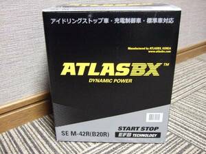 新品バッテリー　アイドリングストップ 充電制御車　対応 アトラス　ATLASBX SE M-42R　適合（　B19R　B20R　)