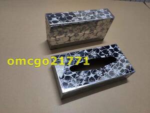  new goods high quality stainless steel Sakura type pattern tissue case ( tissue box )A/B 2 type selection 1P