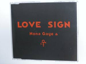 Prince & Nona Gaye / LOVE SIGN редкость * промо CD одиночный как новый прекрасный товар блиц-цена ..