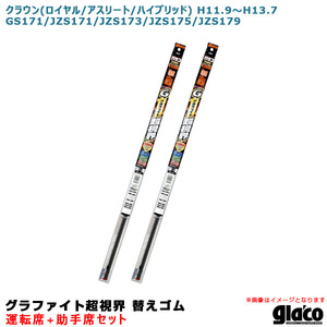 ソフト99 ガラコワイパー グラファイト超視界 替えゴム 車種別セット クラウン H11.9～H13.7 171/173/175/179系 運転席+助手席