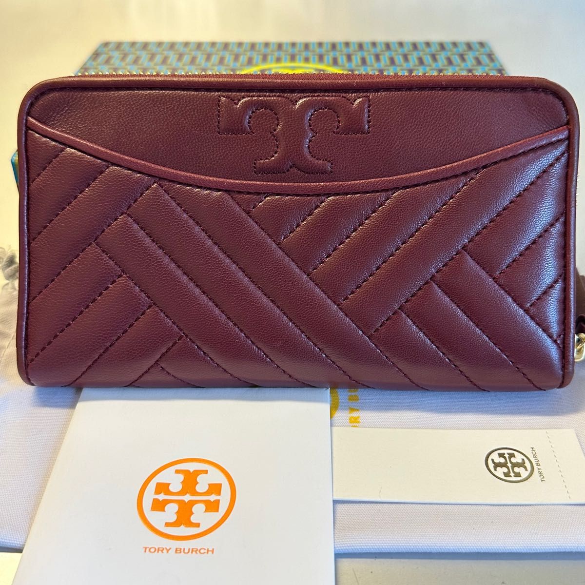 5年保証』 トリーバーチ 長財布 ピンク 査定済み 使用数回 長財布