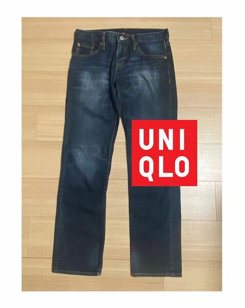 【UNIQLO】ボーイフレンドジーンズ（BOYFRIEND FIT STRAIGHT MIDDLE RISE）　24（61cm）