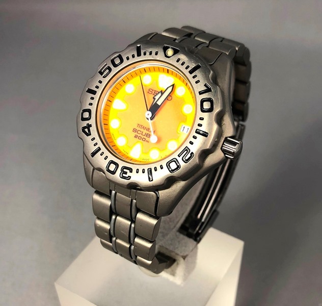 Yahoo!オークション -「seiko scuba チタン」の落札相場・落札価格