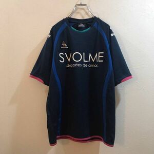 * stylish excellent article *SVOLME/sborume speed . stretch T-shirt navy navy blue men's S ON2744